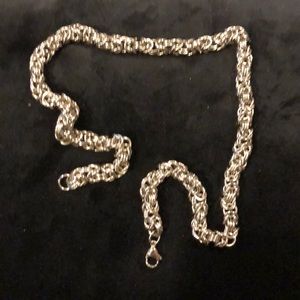 Silver chain necklace 20 inches new heavy